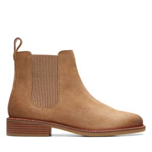 Botki Damskie Clarks Cologne Arlo Głęboka Brązowe | CLK610JXQ