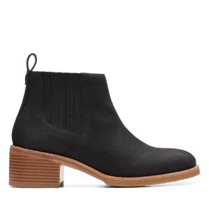 Botki Damskie Clarks Cologne Top Czarne | CLK017JVI