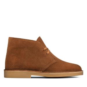 Botki Damskie Clarks Desert Boot 2 Ciemny Brązowe | CLK795CMP