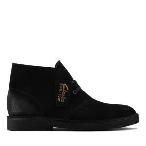 Botki Damskie Clarks Desert Boot 2 Czarne | CLK082NGX