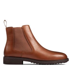 Botki Damskie Clarks Griffin Plaza Ciemny Brązowe | CLK158ZGE