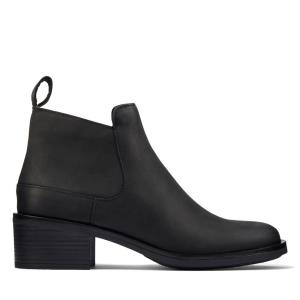 Botki Damskie Clarks Memi Zip Czarne | CLK870VHM