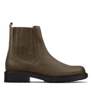 Botki Damskie Clarks Orinoco2 Mid Ciemny Oliwkowe | CLK980BIF