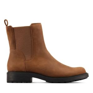 Botki Damskie Clarks Orinoco 2 Top Brązowe | CLK402TSW