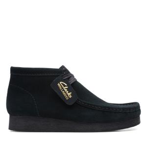 Botki Damskie Clarks Wallabee Boot 2 Czarne | CLK705UVP