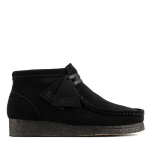 Botki Damskie Clarks Wallabee Boot Czarne | CLK937BNP