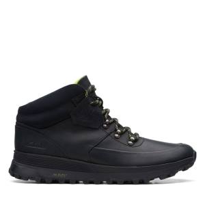 Botki Męskie Clarks ATL Trek Mid Czarne | CLK804OXG