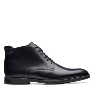 Botki Męskie Clarks Citi Stride Rise Czarne | CLK576OYK