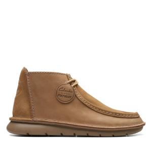 Botki Męskie Clarks Colehill Wally Brązowe | CLK793LXE