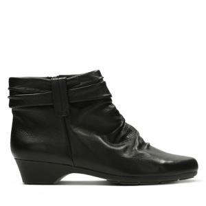 Botki Na Obcasie Damskie Clarks Matron Ella Czarne | CLK937KSH