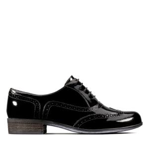 Buty Brogue Damskie Clarks Hamble Oak Czarne | CLK256KEC