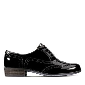 Buty Brogue Damskie Clarks Hamble Oak Czarne | CLK729SLN