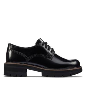 Buty Brogue Damskie Clarks Orianna Derby Czarne | CLK432NRF