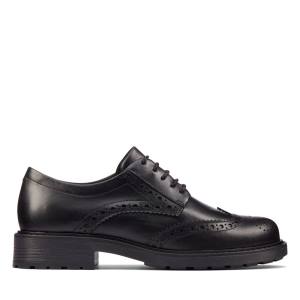 Buty Brogue Damskie Clarks Orinoco 2 Limit Czarne | CLK045KHT