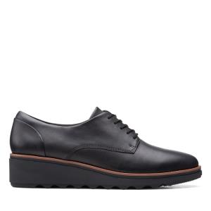 Buty Brogue Damskie Clarks Sharon Noel Czarne | CLK517OVP