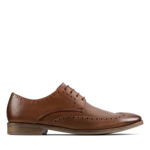 Buty Brogue Męskie Clarks Stanford Limit Brązowe | CLK059KJG