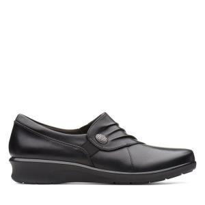 Buty Płaskie Damskie Clarks Hope Roxanne Czarne | CLK813YKB