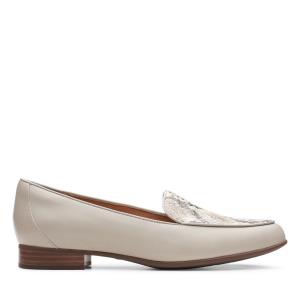 Buty Płaskie Damskie Clarks Un Blush Ease Szare | CLK941RIY