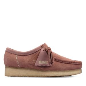 Buty Płaskie Damskie Clarks Wallabee Różowe | CLK175MPY