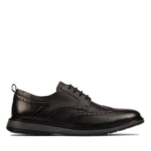 Czarne Buty Męskie Clarks Chantry Wing Czarne | CLK179MGP