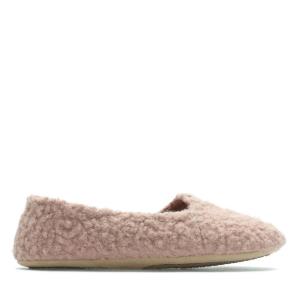 Kapcie Damskie Clarks Cozily Curl Różowe | CLK793AXE