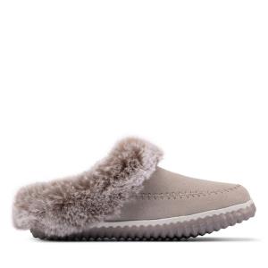 Kapcie Damskie Clarks Home 2 Soft Szare | CLK176QBA