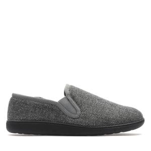 Kapcie Męskie Clarks King Ease Ciemny Szare | CLK107IZG