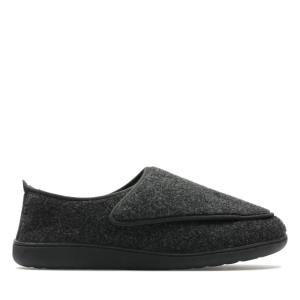 Kapcie Męskie Clarks King Riptape Ciemny Szare | CLK498CBD