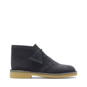 Originals Botki Chłopięce Clarks Desert Boot.. Granatowe | CLK041MTL