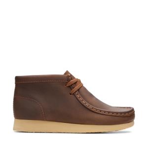 Originals Botki Chłopięce Clarks Wallabee Boot Brązowe | CLK429JZU