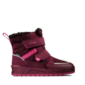 Originals Botki Dziewczynka Clarks Jumper Jump Kid Fioletowe | CLK208ERV