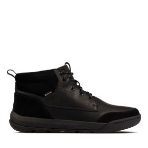 Originals Botki Męskie Clarks Ashcombe Hi GORE-TEX Czarne | CLK605LMT