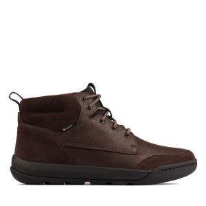 Originals Botki Męskie Clarks Ashcombe Hi GORE-TEX Brązowe | CLK843KPX