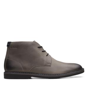 Originals Botki Męskie Clarks Atticus LT Mid Ciemny Szare | CLK794RIF