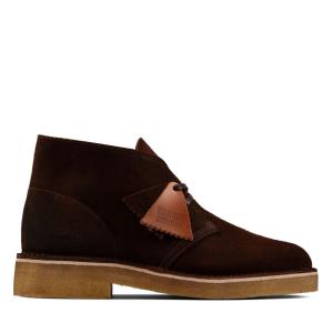 Originals Botki Męskie Clarks Desert Boot 221 Ciemny Brązowe | CLK471XDE