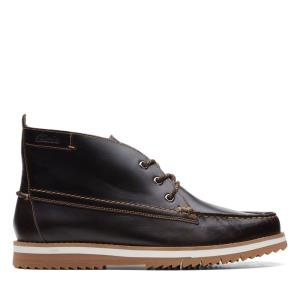 Originals Botki Męskie Clarks Durston Mid Ciemny Brązowe | CLK706LET