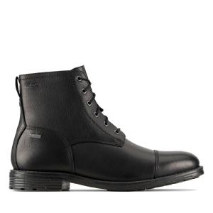 Originals Botki Męskie Clarks Foxwell Hi GORE-TEX Czarne | CLK967BHK