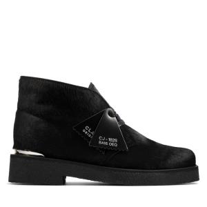 Pustynne Buty Damskie Clarks Desert Boot 221 Czarne | CLK841PTS