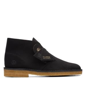 Pustynne Buty Męskie Clarks Desert Boot Czarne | CLK089YWX