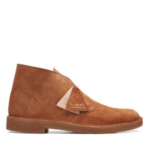 Pustynne Buty Męskie Clarks Desert Boot Klasyczne Ginger Hairy Sde | CLK178FWD