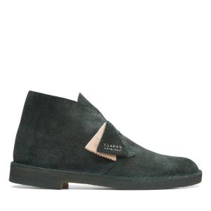 Pustynne Buty Męskie Clarks Desert Boot Klasyczne Zielone | CLK419IYQ