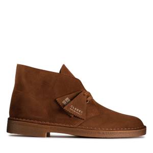 Pustynne Buty Męskie Clarks Desert Boot Klasyczne Cola Suede | CLK571KCU