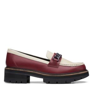 Półbuty Damskie Clarks Orianna Edge Ciemny Czerwone | CLK826BOS