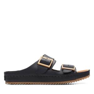 Sandały Damskie Clarks Brookleigh Sun Czarne | CLK764SPT