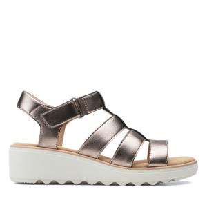 Sandały Damskie Clarks Jillian Quartz Metal | CLK643LFR