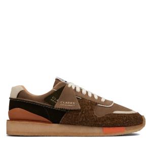 Trampki Męskie Clarks Tor Run Khaki | CLK029ITH