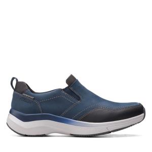 Trampki Męskie Clarks Wave 2.0 Edge Granatowe | CLK980SZD