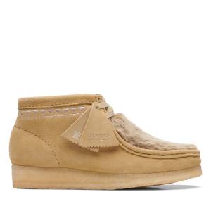 Trzewiki Damskie Clarks Wallabee Khaki | CLK736BQC