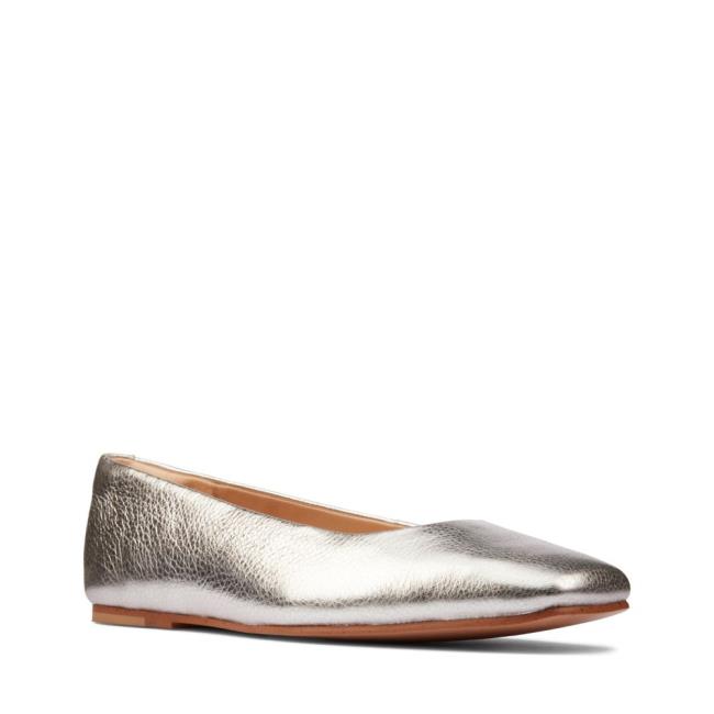 Baletki Damskie Clarks Pure Ballet 2 Metal | CLK483ENG