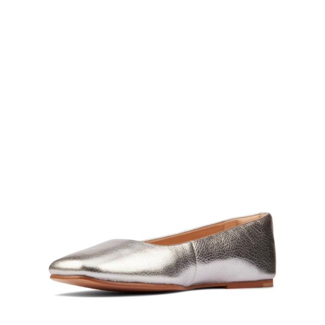 Baletki Damskie Clarks Pure Ballet 2 Metal | CLK483ENG